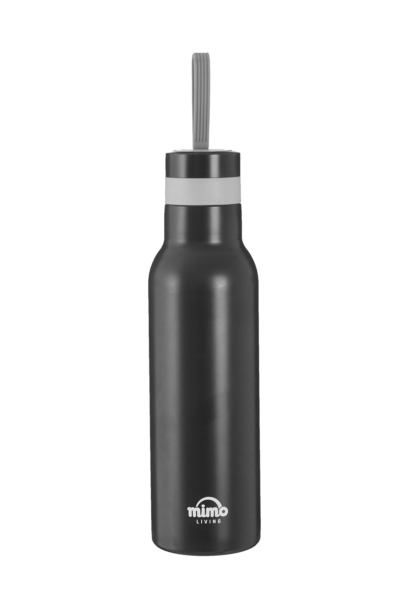 Premier Housewares Mimo Sports Bottle, Polypropylene, Grey, 500 ml