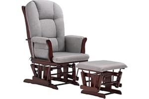 Lennox Furniture Glider Rocker Angela Espresso Grey