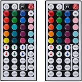 2 Pack 44 Keys RGB LED Light Strip Remote Controller,Wireless Dimmer IR Remote Control LED Light Remote Replacement for SMD 5050 2835 LED Strip Lights (Compatible with the Same Model Remote Control)