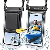 Niveaya Floating Waterproof Phone Pouch - 2 Pack Waterproof Dry Bag Case-Up to 8.5", Waterproof Phone Case with Adjustable Lanyard, Vacation Beach Swimming Pool Kayak Cruise Travel Essentials