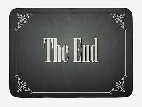 Amazon Com Movie Theater Bath Mat The End Quote With