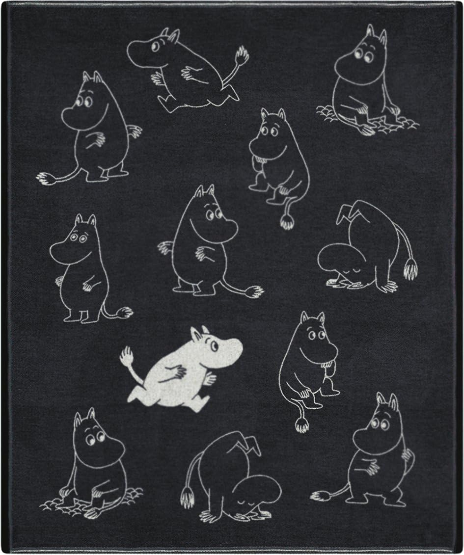 Ekelund Moomin Blanket- Black and Gray
