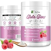 FARWIX Multi Collagen&L-Glutathione Powder–Hydrolyzed Peptides with Vitamin C&Biotin–Supports Skin Brightness, Hydration&Natural Glow–30 Servings