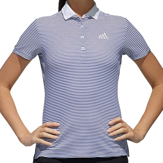 アディダスゴルフ Pf Climachill ストライプ S S ポロ レディース Fvf15 ポロシャツ 通販 Amazon