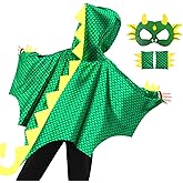 iROLEWIN Dragon-Wings-Costume for Kids Toddler Dress-Up Halloween Costumes as Boys Dinosaur-Cape Mask Gloves Birthday Gifts