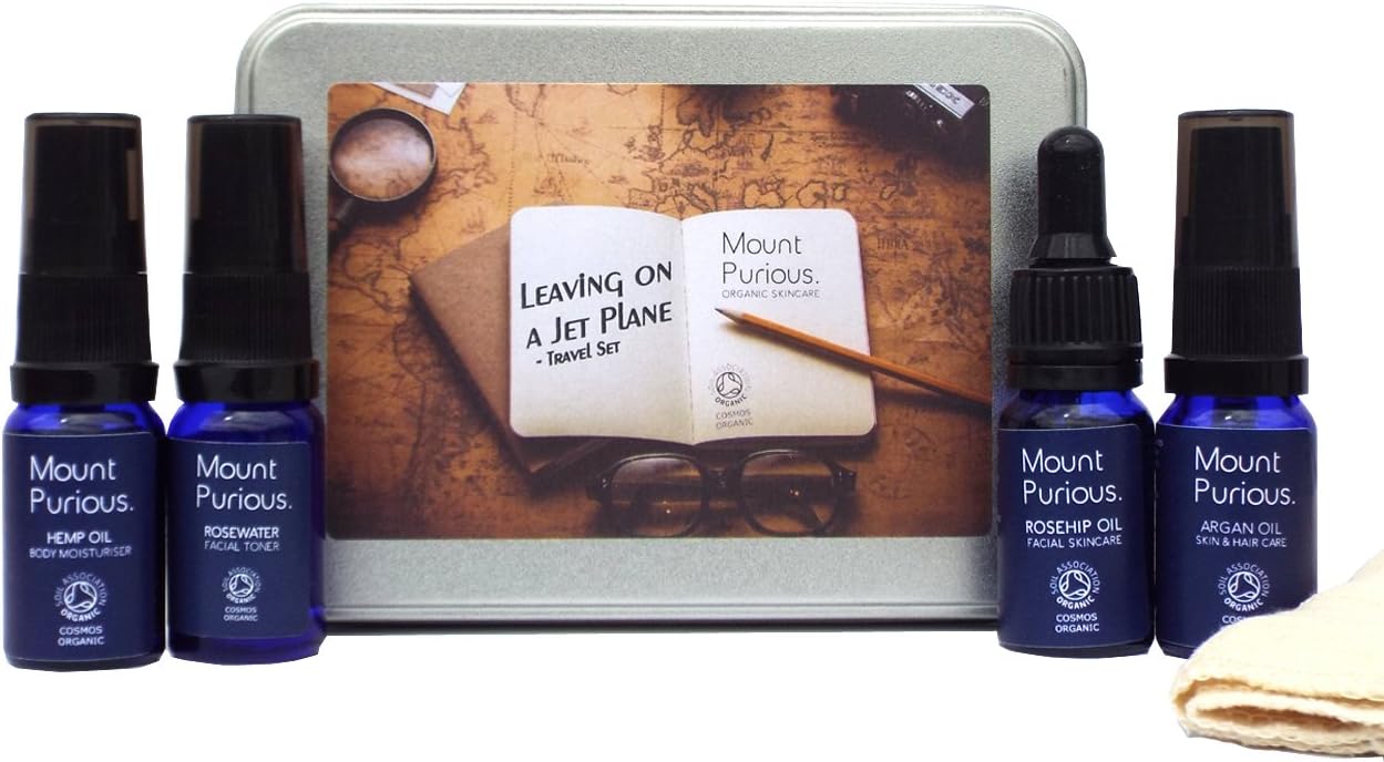 'Leaving On A Jet Plane' Ladies Holiday Travel Set - Vegan & Cruelty Free/Organic - 100% Natural Made in the UK (3 x 10ml)