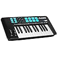 Alesis V25 MKII USB MIDI Keyboard Controller with 25 Velocity Sensitive Keys, 8 Full Level Pads, Arpeggiator, Pitch/Mod Wheel, Note Repeat and Software Suite,black