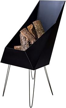 Vasner Merive M4 Feuerkorb Kamin Stahl Schwarz 4 Edelstahl Beine 50x46x93 Cm Modern Eckig Fur Terrasse Garten Feuerschale Feuerstelle Amazon De Baumarkt