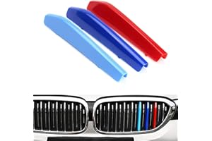 Lanyun M Colors 5 series grill stripes G30 G31 Grille Insert Trims Decorate For 2017-2020 BMW G30 G31 5 Series 520i 530i 540i 550i 9-Beam Kidney Grille 5 series 9-Beam not fit 2021 LCI