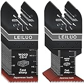 LEILUO 50Pcs Multitool Blades Japanese Teeth Fast Cutting Oscillating Tool Blades CRV Material Oscillating Saw Blades Univers