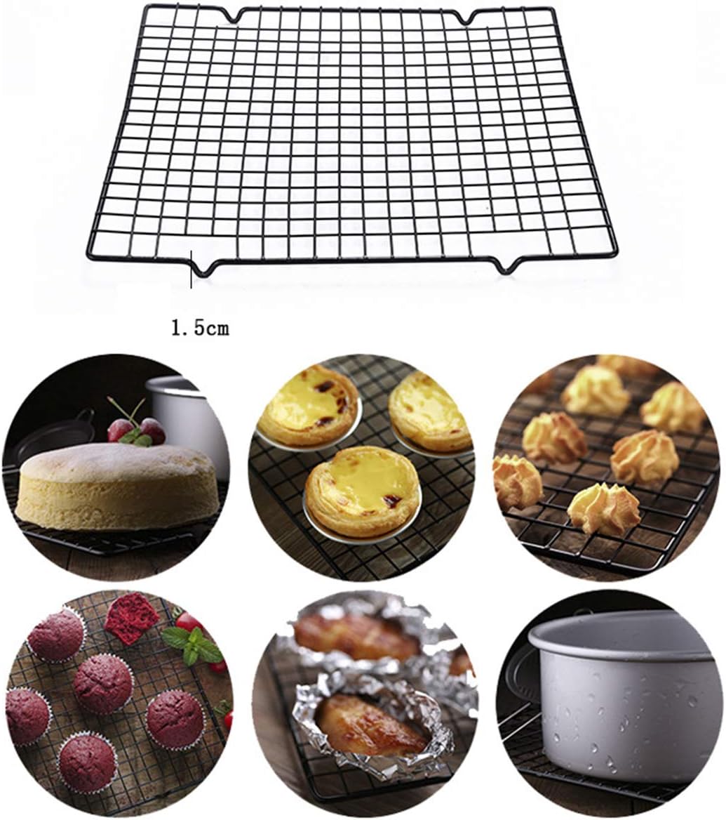 Thestriven 2 Pieces Grilles De Refroidissement Rectangulaire Moule A Gateau De Refroidissement Grille Rectangulaire A Gateaux Support De Cuisson Pour Grille De Sechage Convient Pour Menage Patisserie Patisserie Ustensiles A Patisserie Napravi Rs