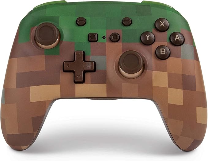 Amazon Powera Enhanced Wireless Controller For Nintendo Switch Minecraft Grass Block パワーa ニンテンドースイッチ ワイヤレス プロコントローラー マインクラフト グラスブロック エディション 並行輸入品 ゲーム
