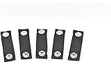 Boat Cover Snap Extender - Black - Extension Size, 3" - Built in Finger Loops. Extend The Life of Your Boat top Canvas! 5 Pack