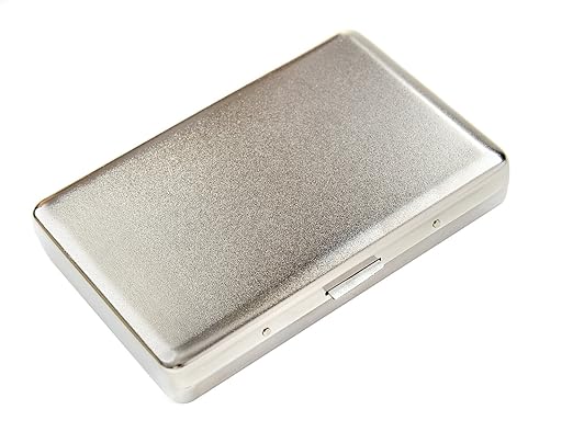 Quantum Abacus Focus Zigarettenetui aus Metall, matt, Mod. 773-2