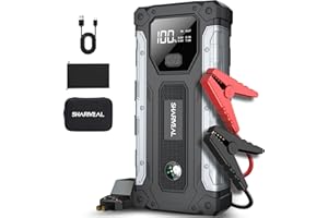 SHARMEAL Car Jump Starter 4000A, Jump Starter Battery Pack for Up to 9.0L Gas and 8.0L Diesel Engines, 12V Portable Jump Box with LED Light