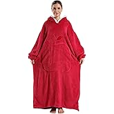 NAITEWELSE Cozy Wearable Blanket Hoodie, Oversized Hooded Blanket Sweatshirt, Birthday Christmas Gifts for Adults