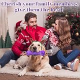 HETOO Indestructible Dog Toy Skull Shape Durable Rubber Chew Large Medium view 7