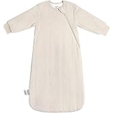 BubblePanda Rayon Made from Bamboo Sleep Sack 0-6 Months Long Sleeve Newborn Sleep Sack 0-3 Months 1.5 Tog Winter Baby Wearable Blanket With 2-Way Zipper Unisex Sleeping Bag for Babies