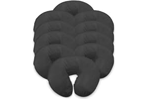 LONDON LINENS Pack of 10, Premium Extra Thick 100% Cotton Flannel Massage Tables Face Cradle Covers Cozies Fitted - includes 10 pcs (Greenish Grey)