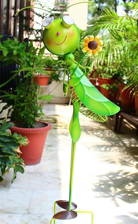 Wonderland Locust With Solar Light Made Of Metal For Your Balcony Or Garden D