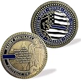 Police Challenge Coins - 5 Pack Skeleton & Justice Design For Law Enforcement Gifts