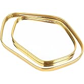 Perfum Trays,Gold Mirror Tray,Vanity Decorative Tray,Non Slip Stone-Shaped Perfume Organizer for Jewelry,Bathroom,Coffee Table (Small+Large)