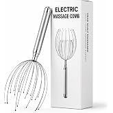Winyoung Head Massager Scalp, Vibrating Scalp Massagers for Stress Relief | Soothing Tingling Head Scratchers Massager Waterproof Scalp Relax Tool with 20 Metal Fingers, Gift for Women &amp; Men