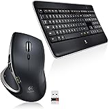 Logitech Wireless Performance Combo MX800, Backlit Keyboard, Wireless USB Mouse for PC