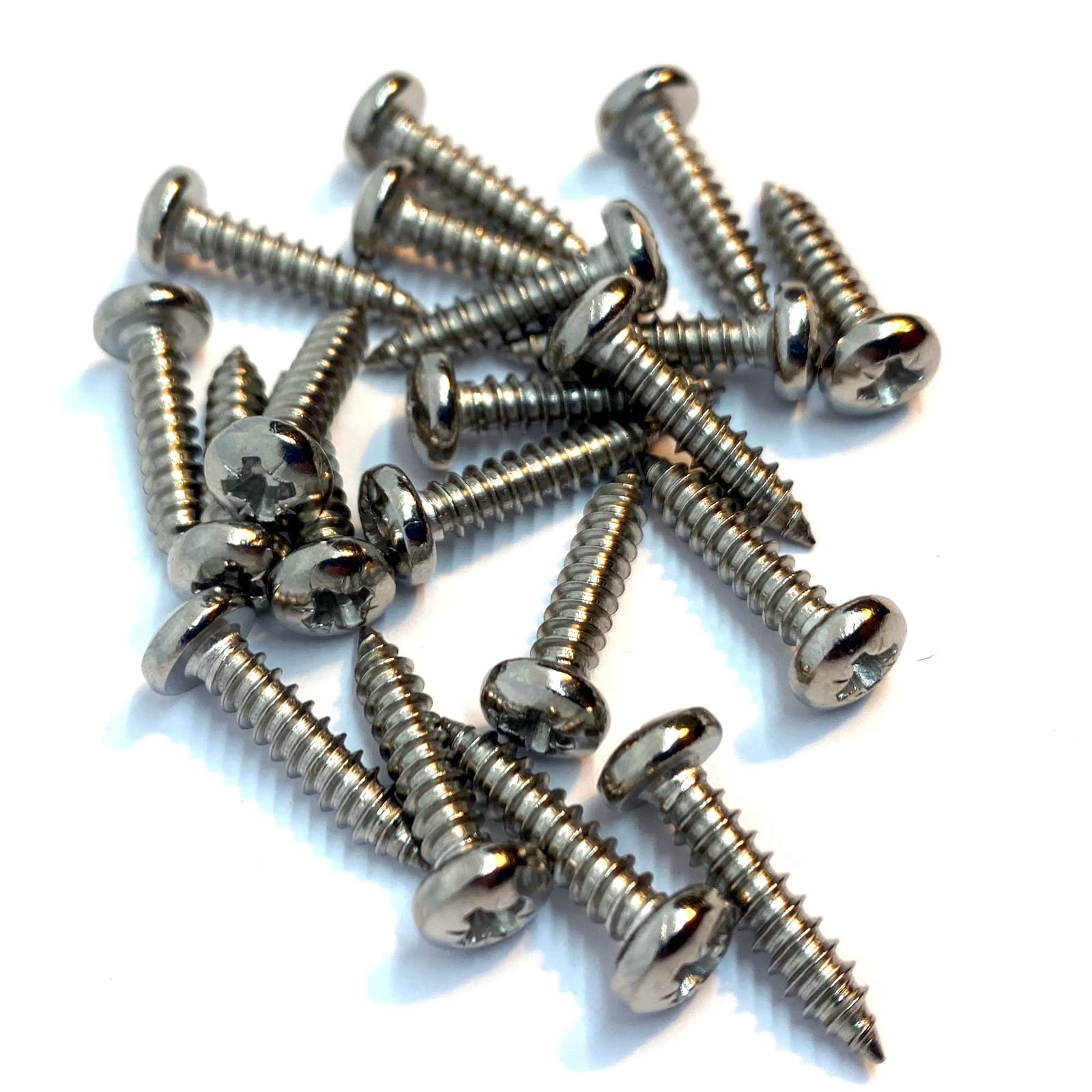 No.8 x 3/4" (4.2mm x 19mm) Pozi Pan Self-Tapping Screw DIN7981 - A4 (316) Stainless Steel (Pack of 20)