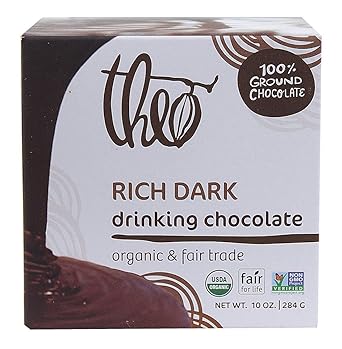 Amazon.com : Theo Chocolate Organic Rich Dark Drinking Chocolate, 10