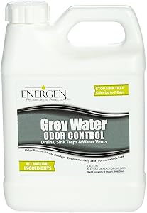 Energen Grey Water Tank Treatment - Holding Tank Odor Control and Cleaner - RV Water Tank Deodorizer - 32 Ounces