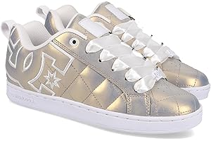 DC SHOES DC Women's Court Graffik Shoe, Lt. Gold 8 M US