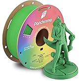 Panchroma PLA Green 3D Printer Filament, 1.75mm, 1kg Spool, Easy to Print, High Speed Printing, Tangle Free, AMS Compatible, Perfect for Toys, Decor, Miniatures, Models & Cosplay
