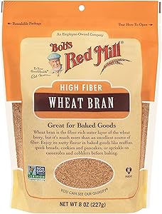 Bob's Red Mill Wheat Bran, 8oz (Pack of 1) - Non GMO, Vegan, Kosher