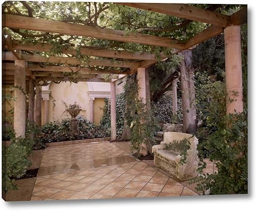 Amazon Com Banc De Jardin 33 By Alan Blaustein 24 X 30 Canvas Art Print Gallery Wrapped Ready To Hang Posters Prints