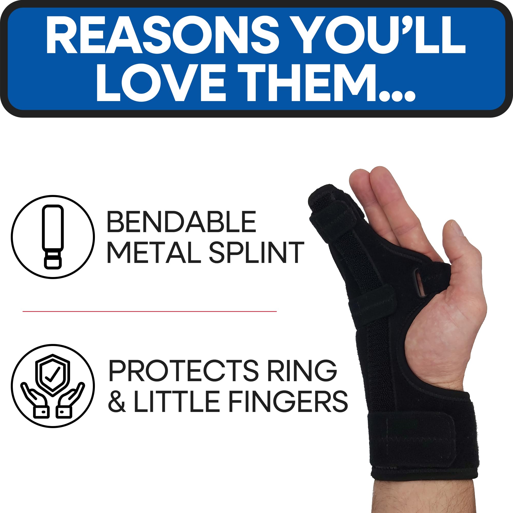 Metacarpal Finger Splint Hand Brace | Little Pinky Finger Splint For Boxer Fractures l Broken Ring or Hands Cast |Trigger Immobilizer Straightener l Ulnar Gutter Support | Boxer Brace | RIGHT S/M
