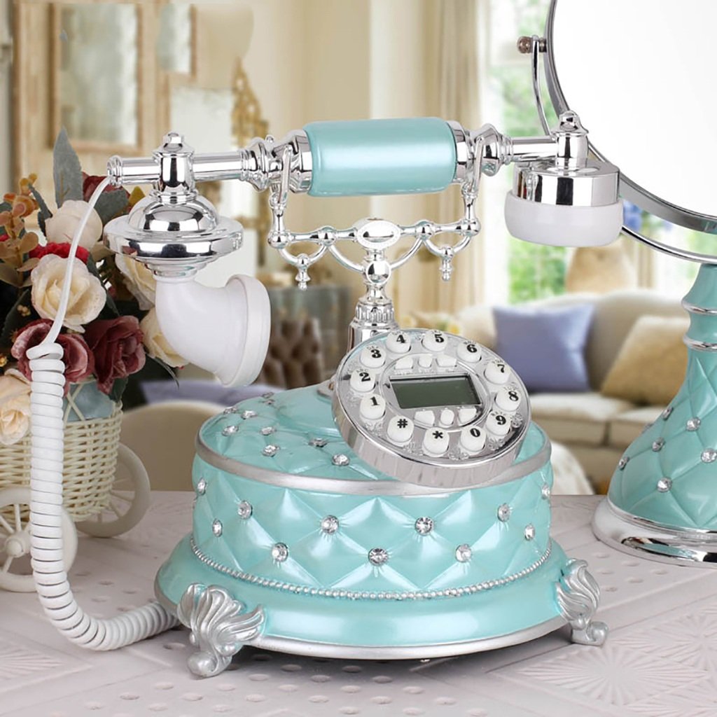大注目 ヨーロッパの電話アンティークの電話ファッションの電話レトロヴィンテージの電話ホームの固定電話 色 B B07fscc266b Vasleague Com