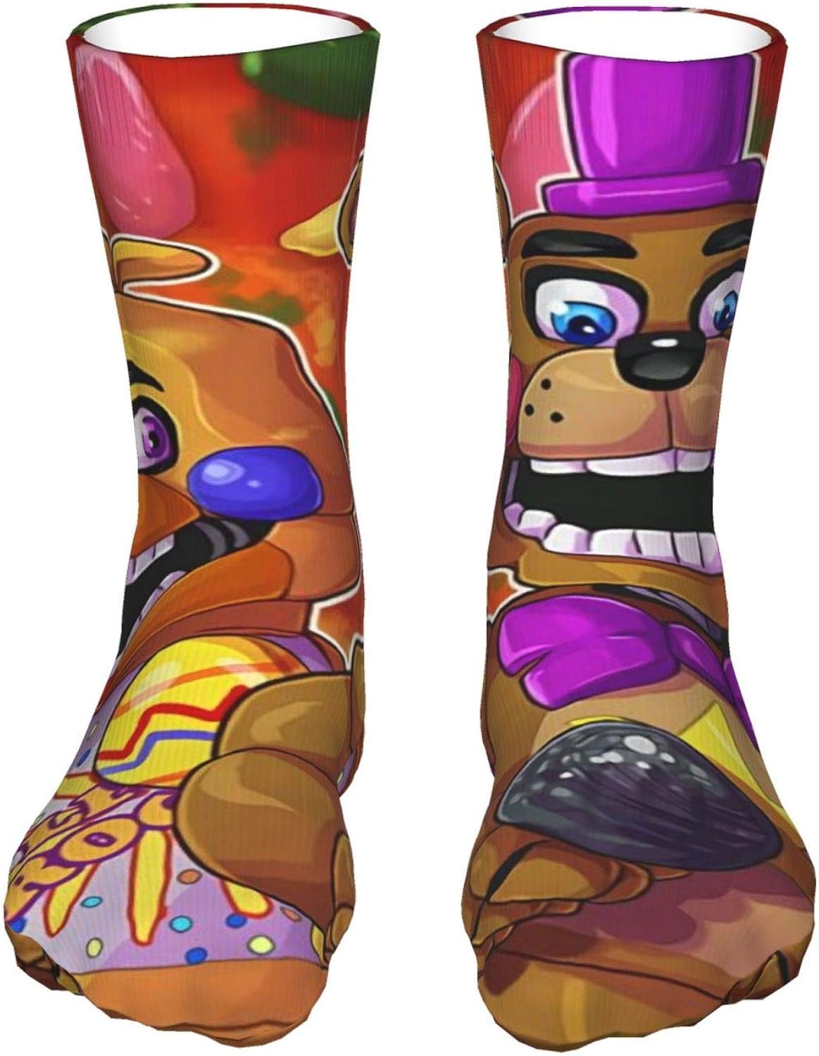 Christmas gift bag Fnaf FreDdySocks 40cm Calf Socks Casual Socks