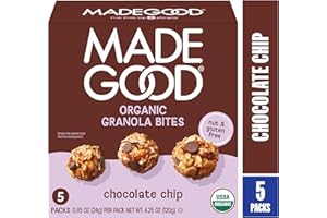 MADE GOOD MadeGood Organic Chocolate Chip Granola Bites, 5ct x 0.85oz