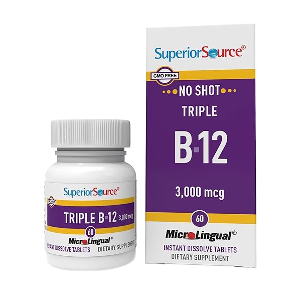 SUPERIOR SOURCE NO SHOT TRIPLE B-12 3,000 MCG...