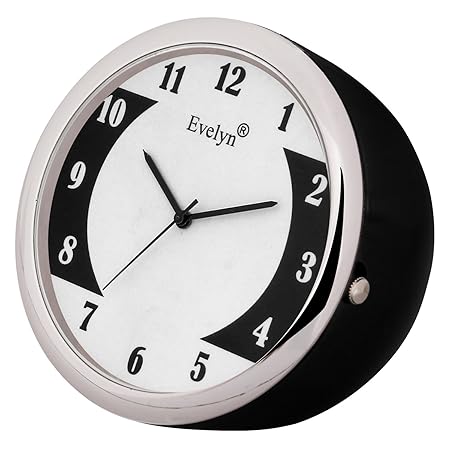 Evelyn Analog Table Clock & Car Dashboard Time Clock Quartz Watch Size 45mm EVT-21