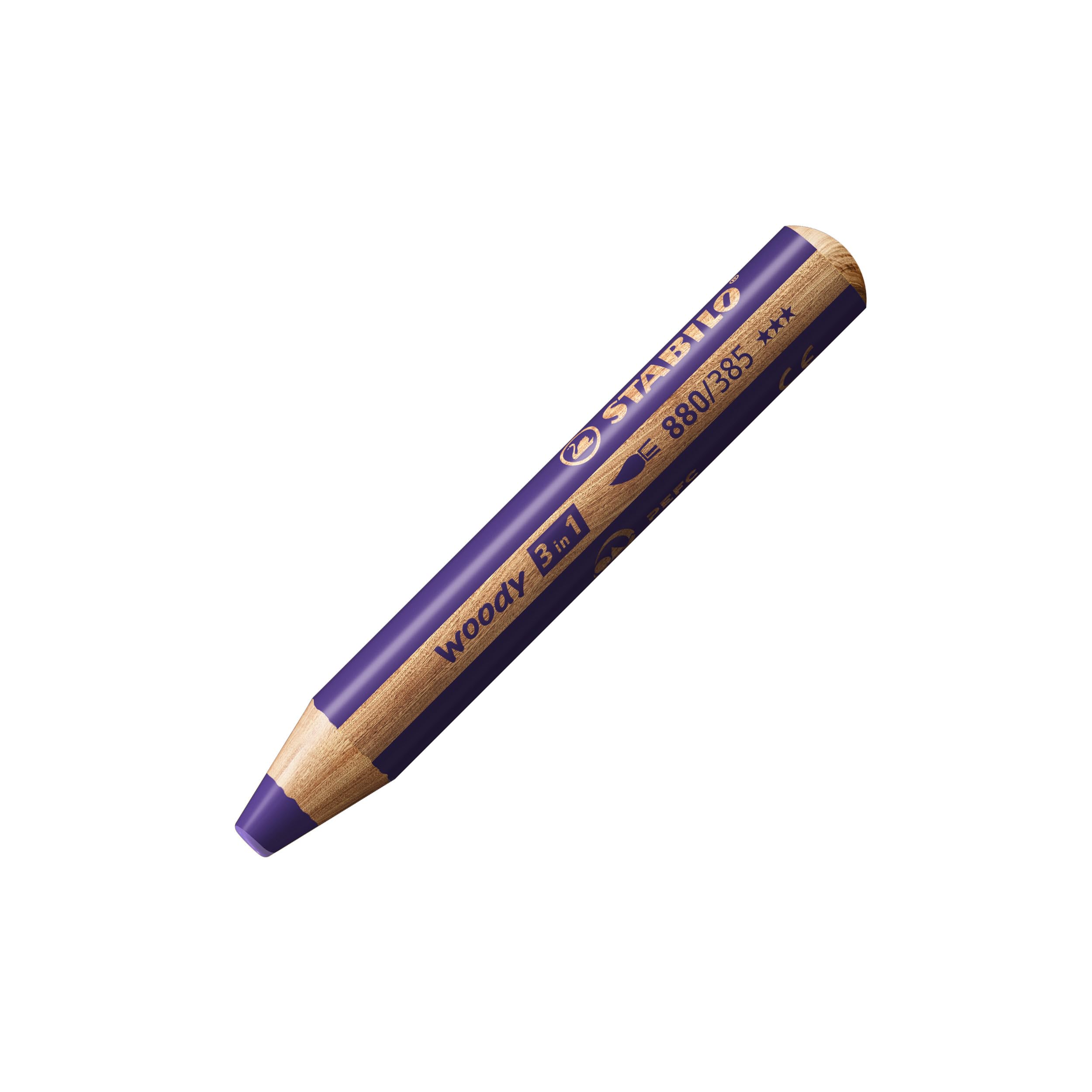 Multi-Talented Pencil - STABILO woody 3 in 1 - Pack of 1 - Violet — image 1