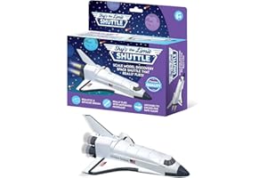 Sky's The Limit Motorized Space Shuttle on a String – Realistic Model with 360° Swivel, Safe Ceiling Display, Battery Operate