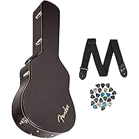 Amazon.com: Fender Deluxe Molded Strat/Tele Case - Black Bundle