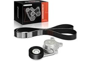 A-Premium Engine Serpentine Belt Drive Kit with Tensioner Compatible with Ford & Lincoln Cars - Explorer 2012-2018, Edge, Tau