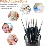 Svalor 11-Piece Drybrush Miniature Painting Set Fine Detail Brushes view 6