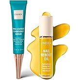 Onsen Secret Nail Reboot Duo - Treatment for Damaged Nails - Natural Nail Care & Cuticle Repair - Visible Results For Perfect Nails, Cuticle Conditioner Cream 15ml & Nail Reboot Oil 10ml