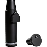 OakMsOik 2nd Generation Leak Proof Bottle SnuffBulletSniffer Metal Bottle Spice Storage Dispenser (black)