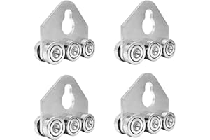 SD FACTORY 6 Wheel Trolley Assembly, Stable Welded Roller Trolley for 1-5/8" Wide and All 1-5/8" or Taller Strut Channel (4)