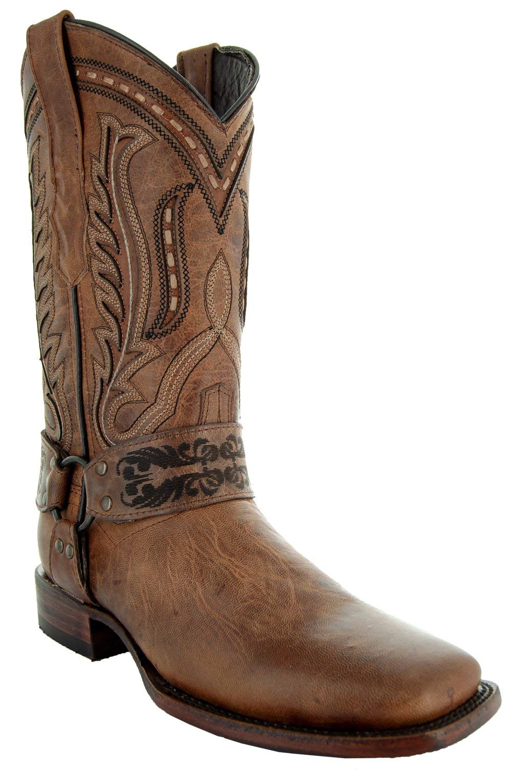 Photo 1 of Soto Boots Women's Harness Cowgirl Boots M50038 (Tan,11)